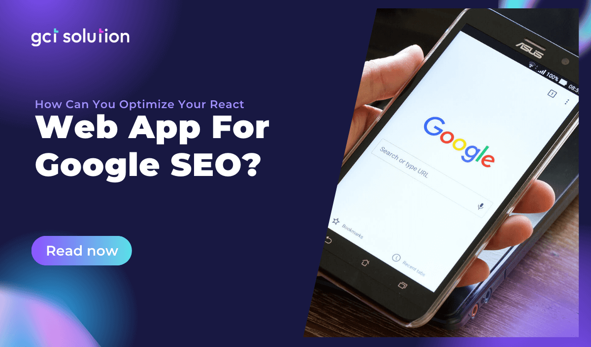 gct solution optimize react web app for seo