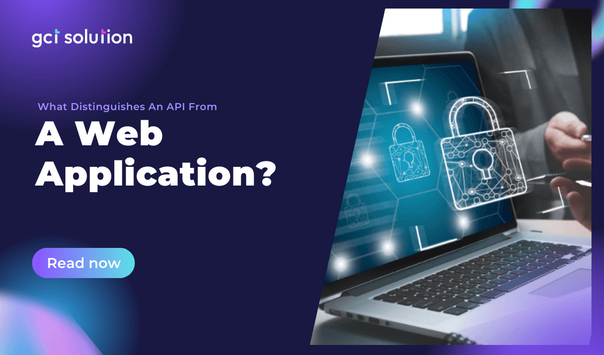 gct solution what distinguishes an api from a web application