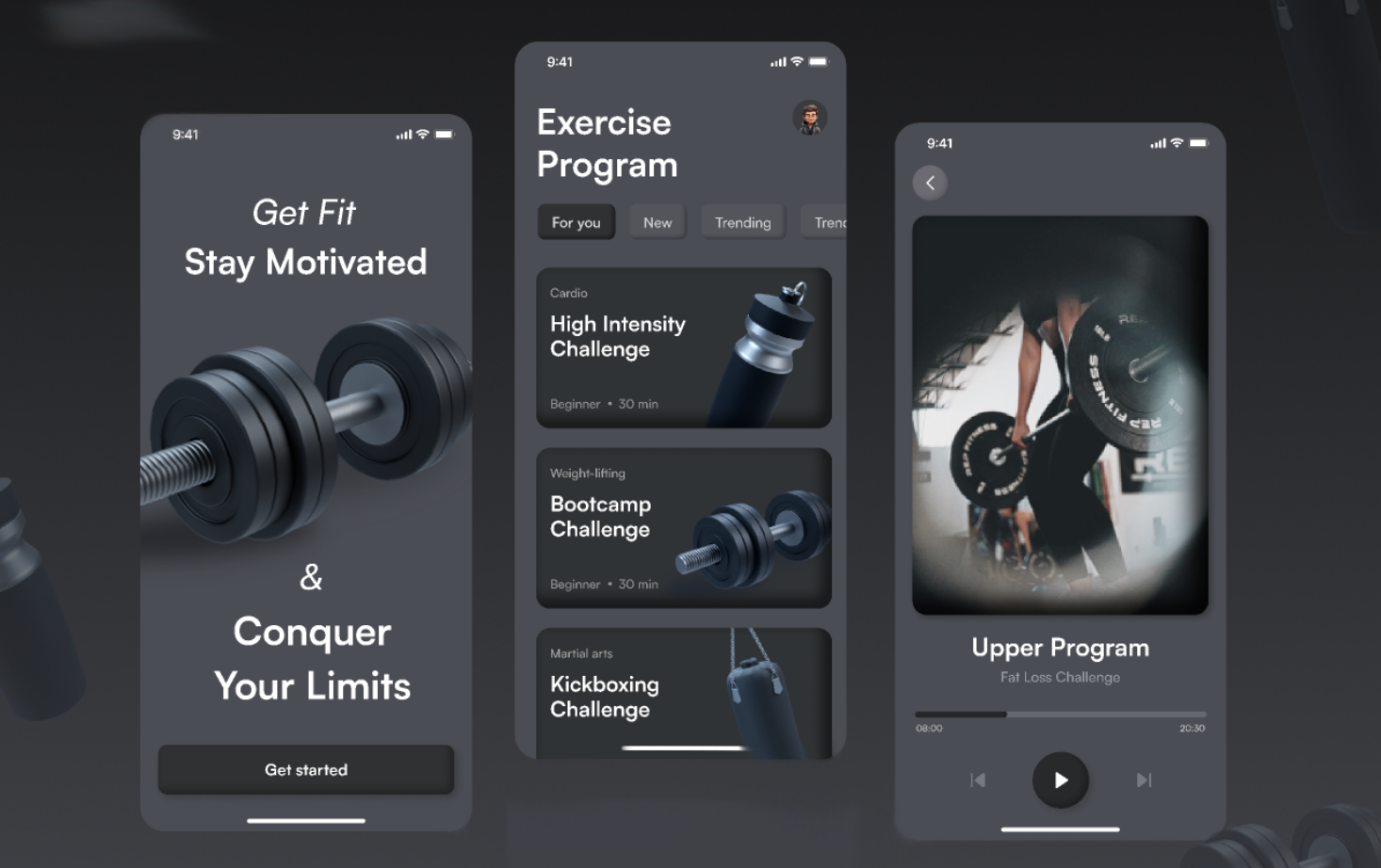 Unity 3D Fitness App​